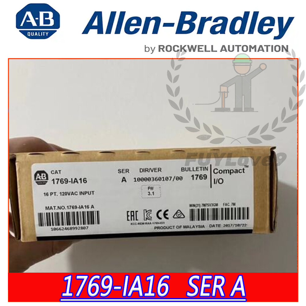 New Factory Sealed 1769-IA16 SerA CompactLogix 16 Pt 120VAC D/I Module 1769IA16