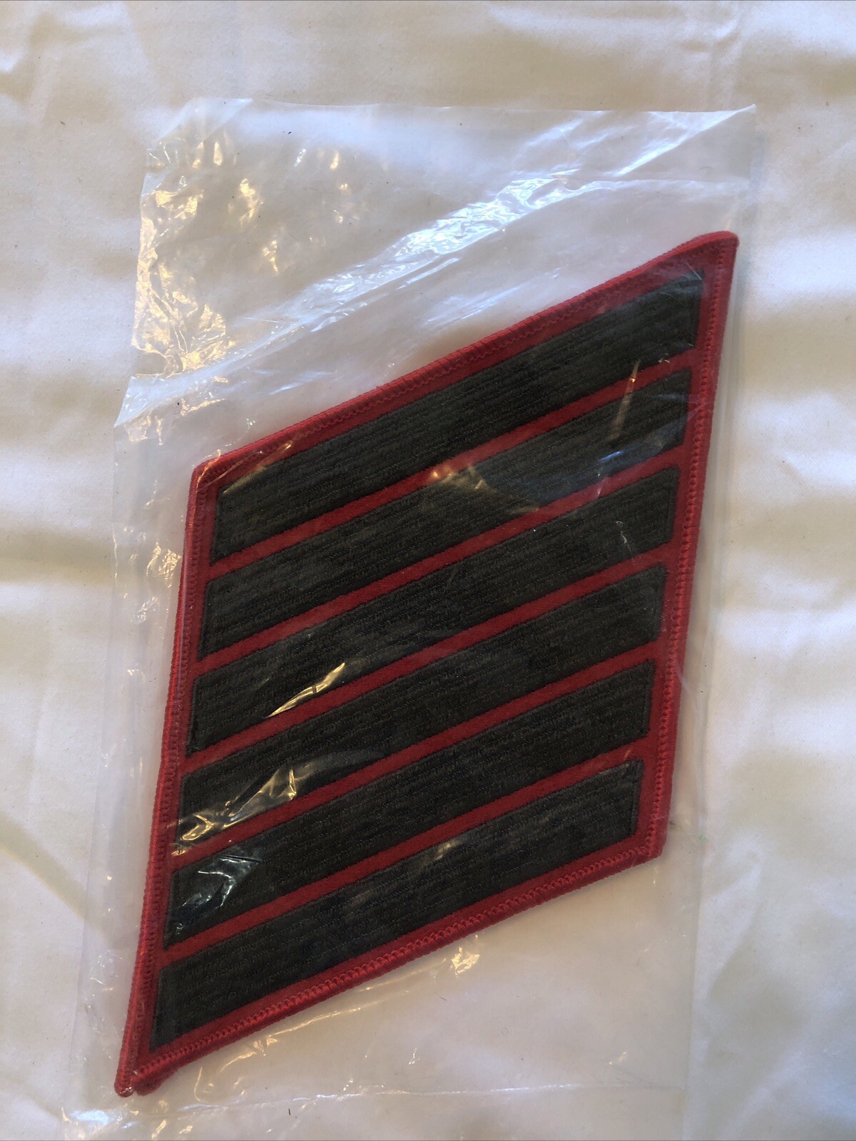 USMC 6 bars green/red service stripes patch One Pair Mens