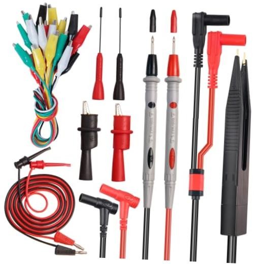 19Pcs Electrical Multimeter Test Leads Set with Alligator Clips Test TKDTL2908