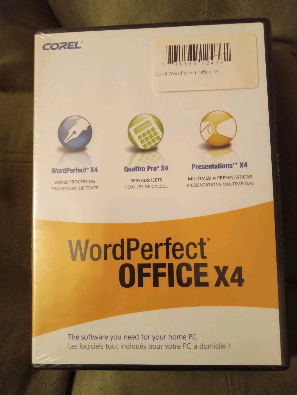New Sealed Corel WordPerfect Office X4  Standard Ver Quattro Pro Presentation