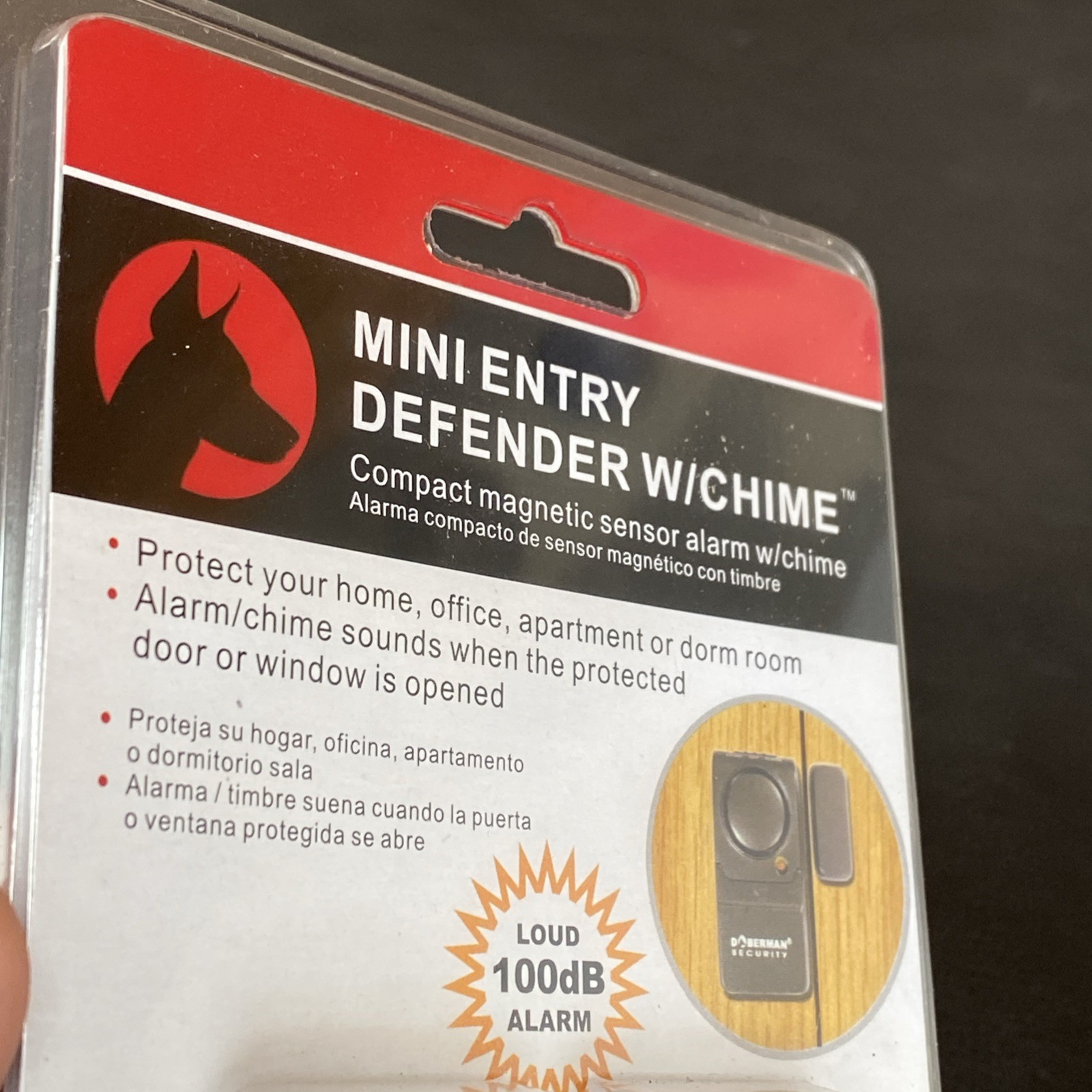Doberman Security Mini Entry Defender 100db Chime Model SE-0129 LOUD WINDOW DOOR