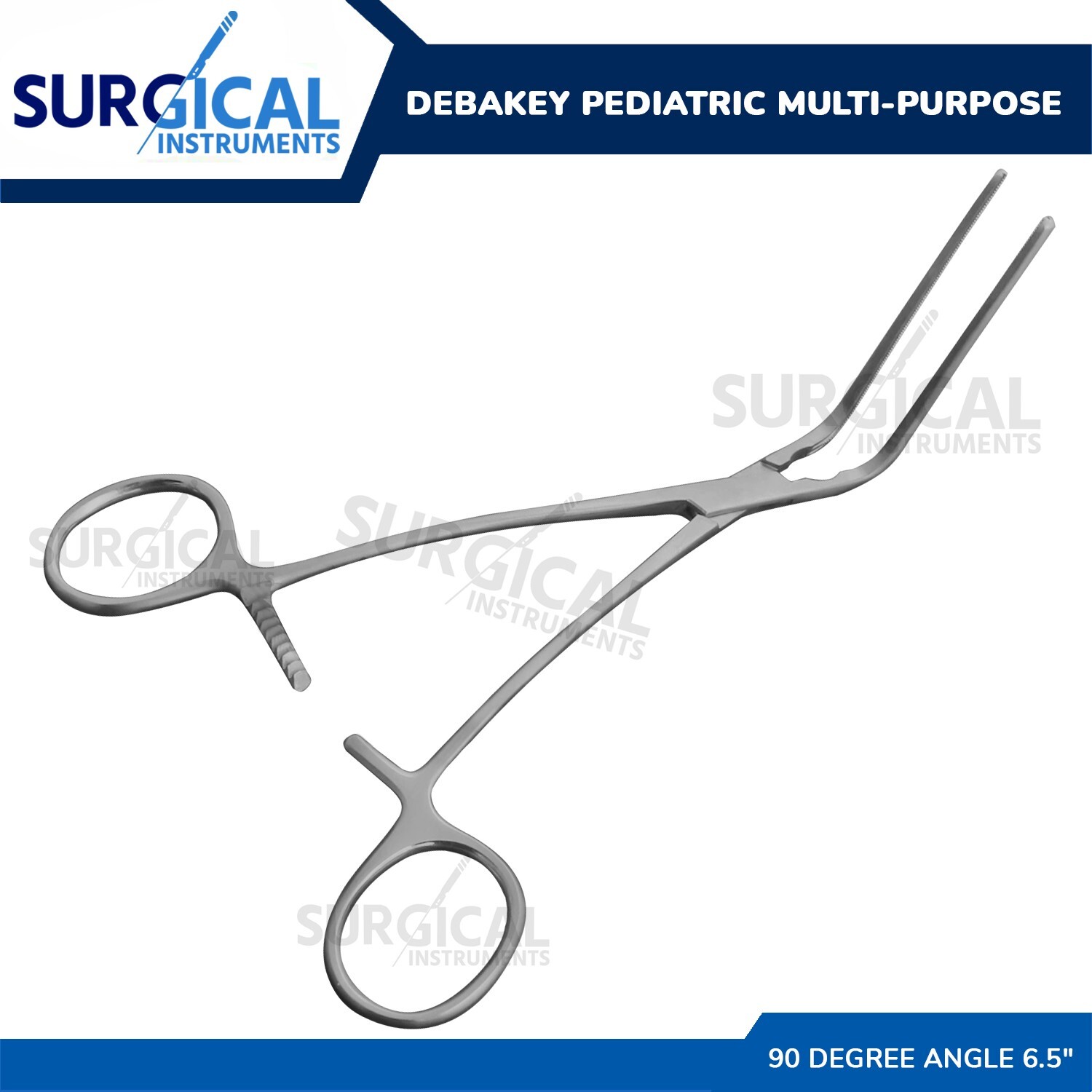 DeBAKEY Pediatric Multi-Purpose Clamp Forcep 90 Degree Angle 6 1/2" German Grade