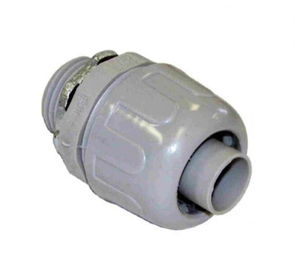 Pack Of (25)  1/2"  In. LT. Liquid Tight Non Metal Straight Connector Seal Tite