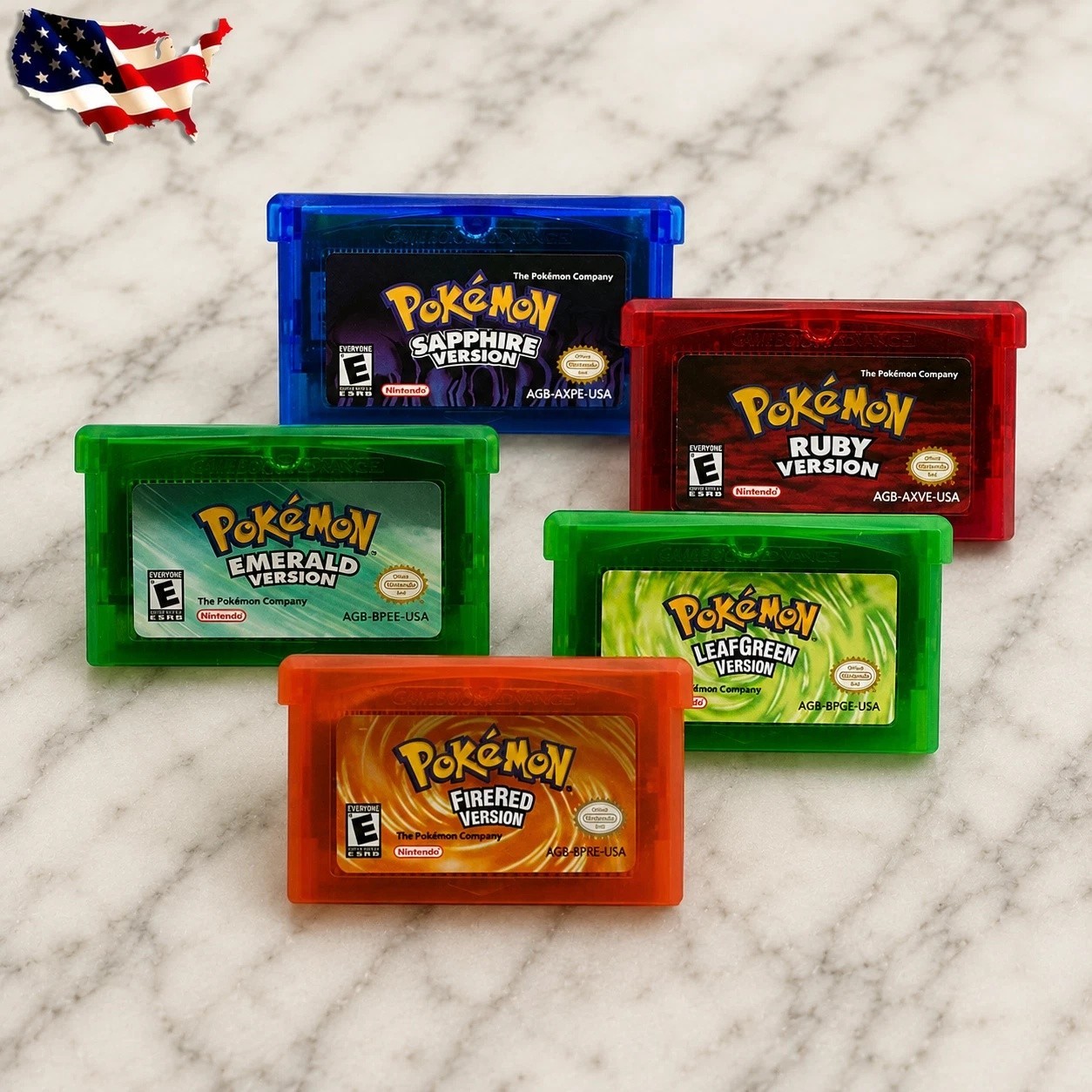 For Gameboy Advance GBA : Emerald, Sapphire, Ruby, LeafGreen, FireRed : Version