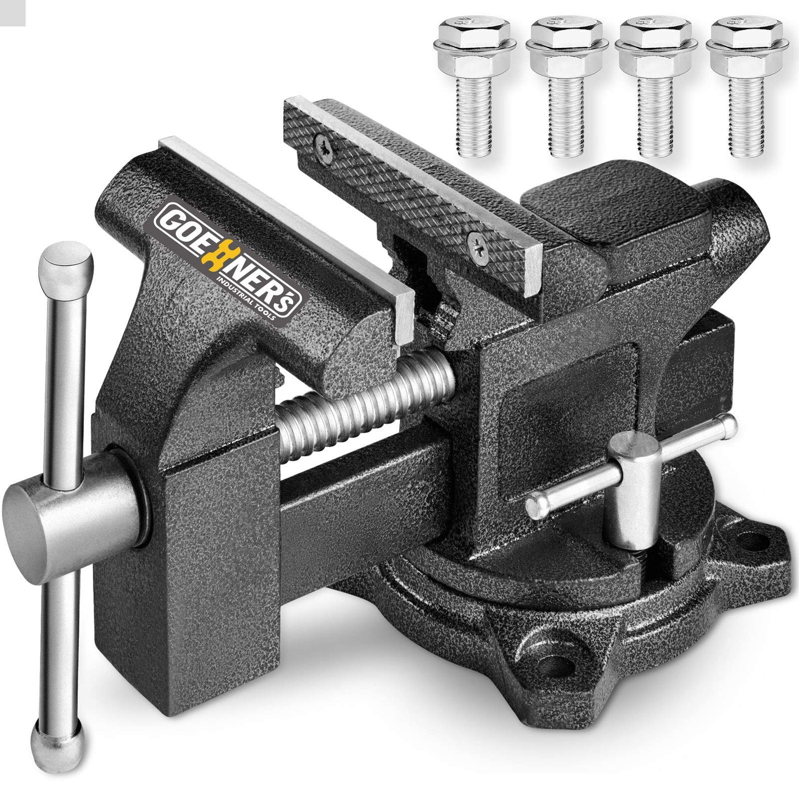 Kitvance Bench Vise 4-1/2 Vice For Workbench Utility Combination Pipe Home Vise