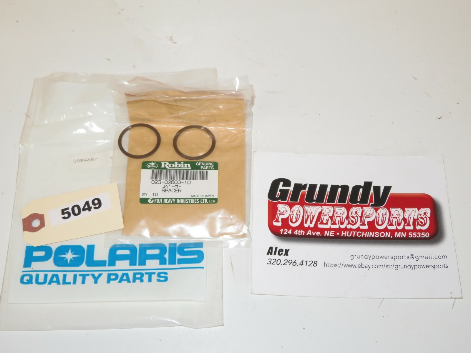 Polaris - New OEM Spacer Qty 2 - 3084687