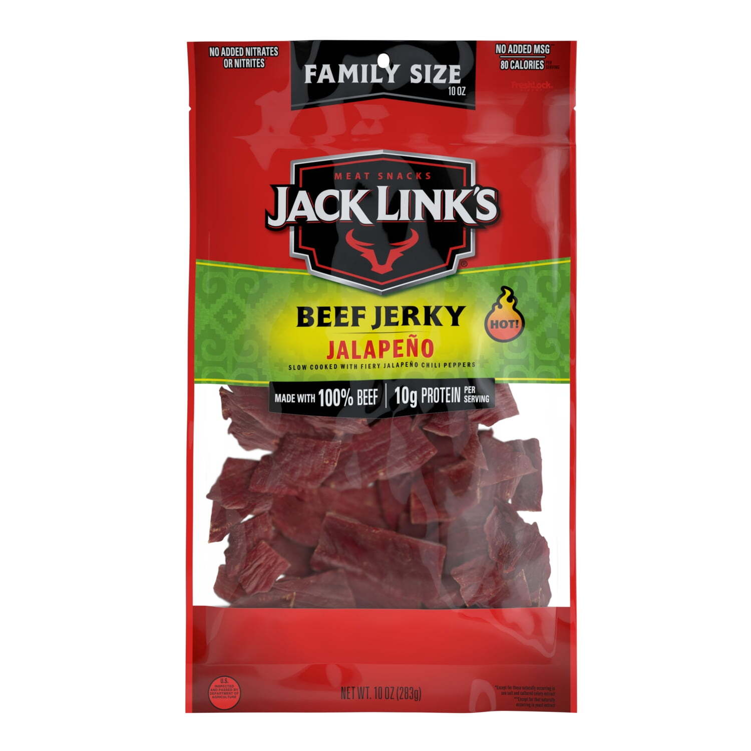 Jack Link's Jalapeno Beef Jerky, 10 oz