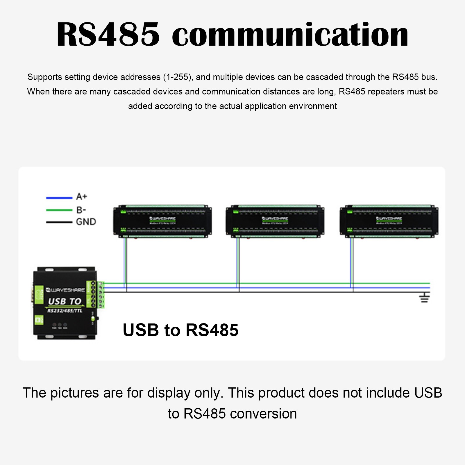 32-channel RS485 Interface Relay Module Multiple Isolation Protection Circuits·