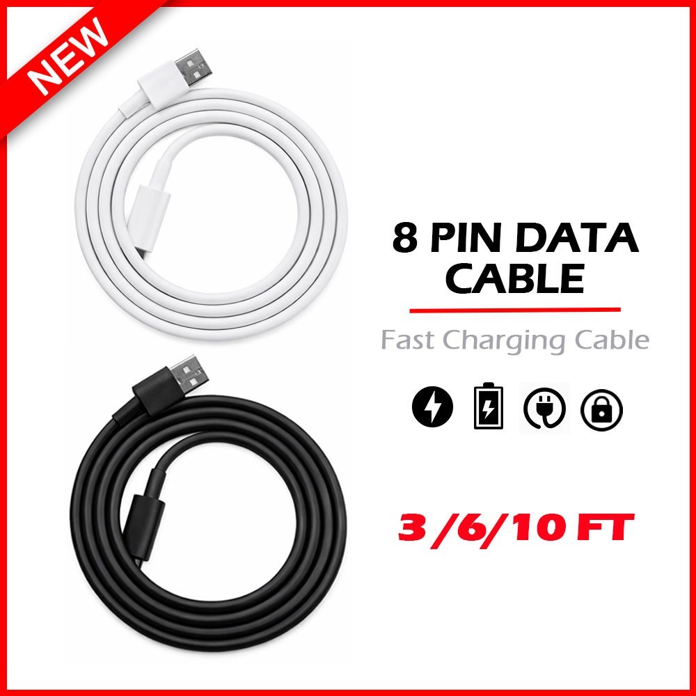 3 PACK Heavy Duty Thick USB Data Cable Charger Cord for iPhone 14 13 12 11 X 8 7