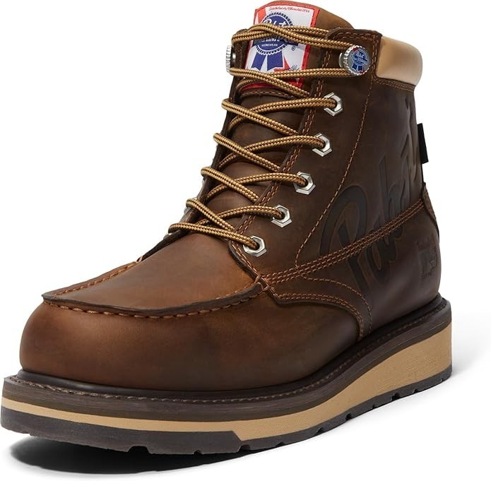 Timberland PRO Men's 6" PBR Pabst Gridworks Soft Toe Waterproof Boot New in Box