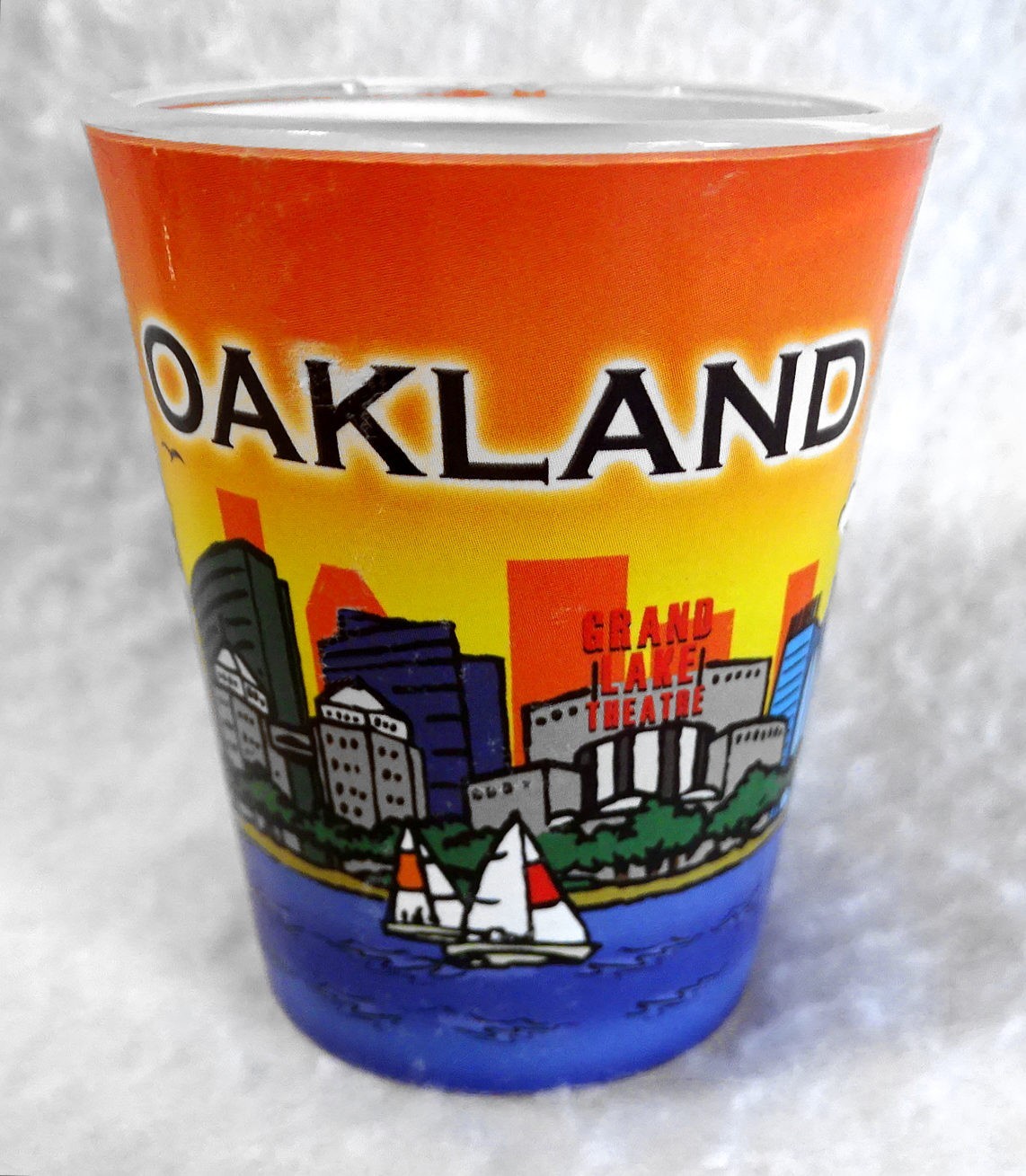 Oakland Shot Glass City Scene Shooter 2-3/8" Jigger