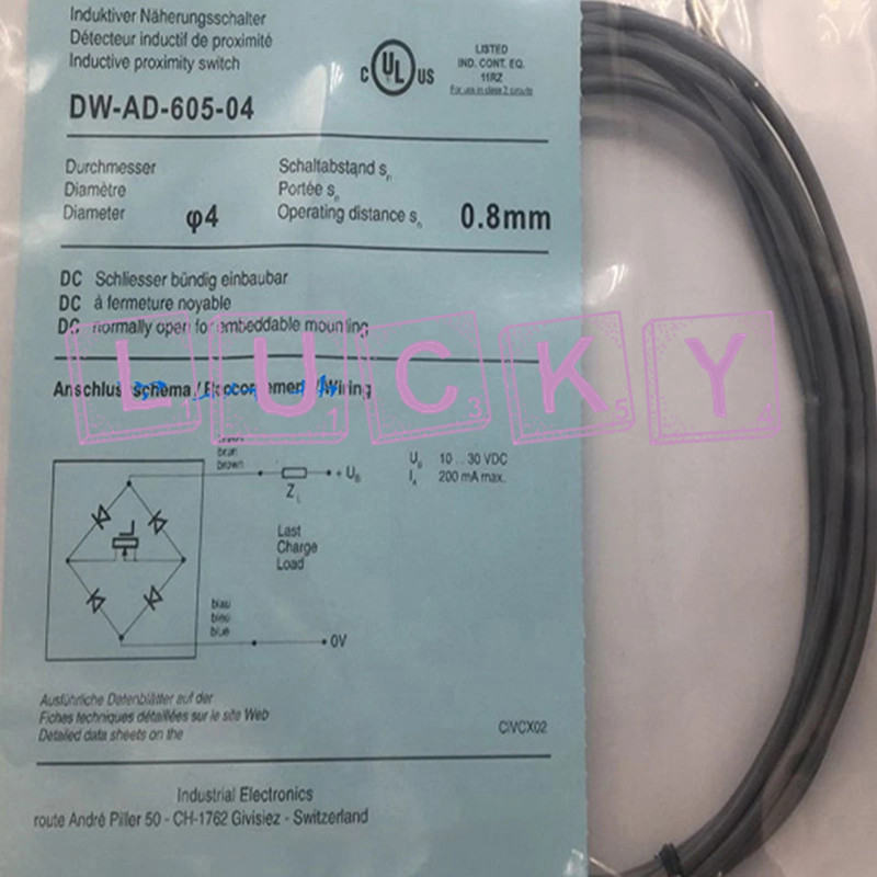 Qty:1 NEW FOR CONTRINEX DW-AD-605-04 Proximity switch sensor replacement