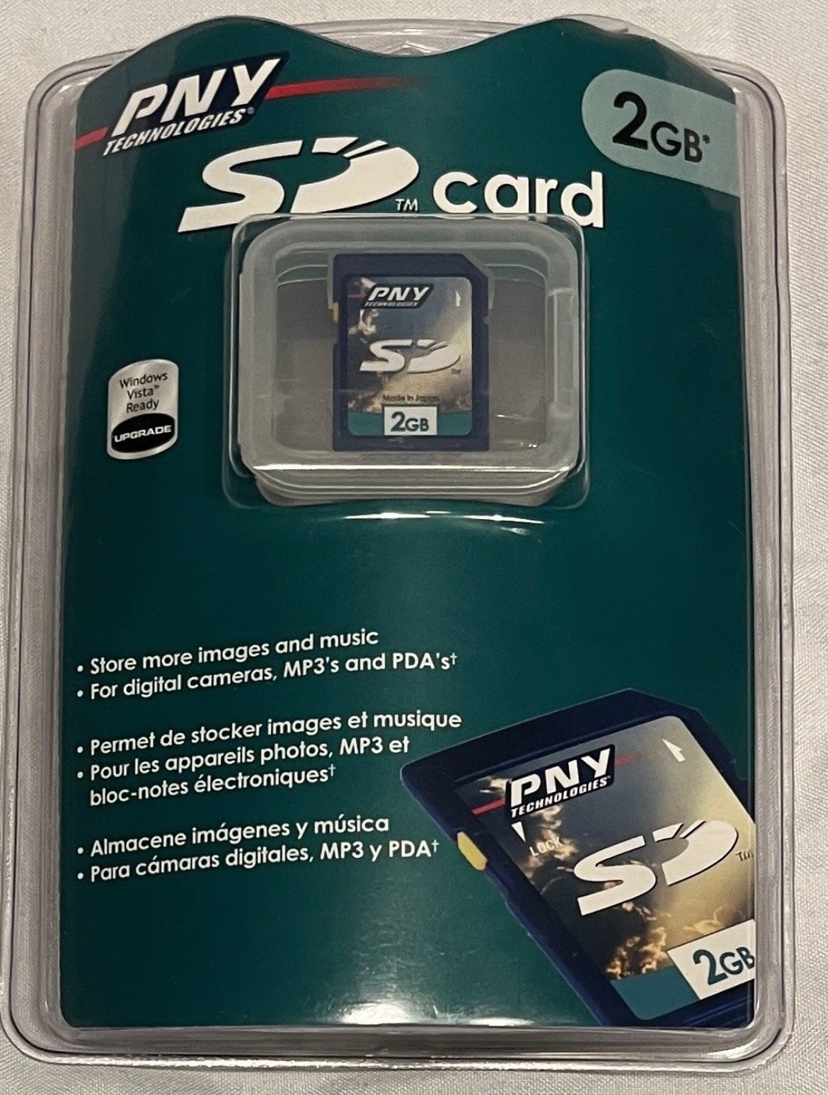PNY Technologies 2GB SD Card - Factory Sealed