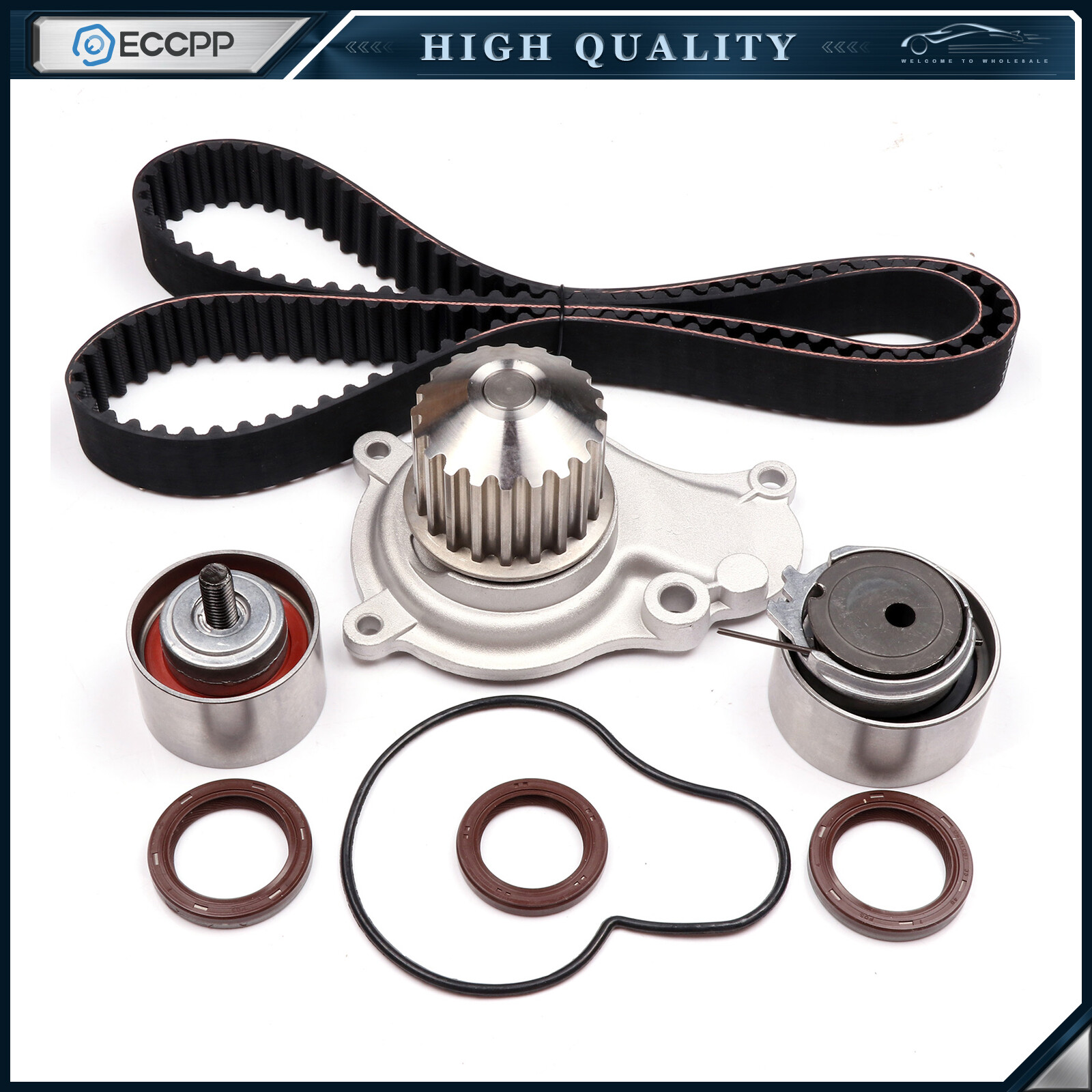 Timing Belt Kit Water Pump For 02-10 Chrysler PT Cruiser Stratus Dodge 2.4L DOHC