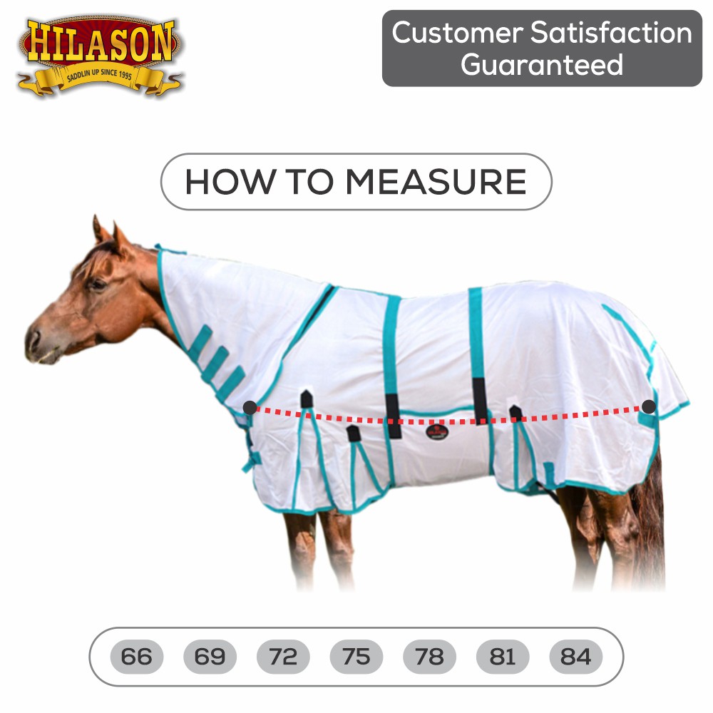 HILASON Horse Fly Sheet - Summer Spring UV Protection Mesh Bug Mosquito