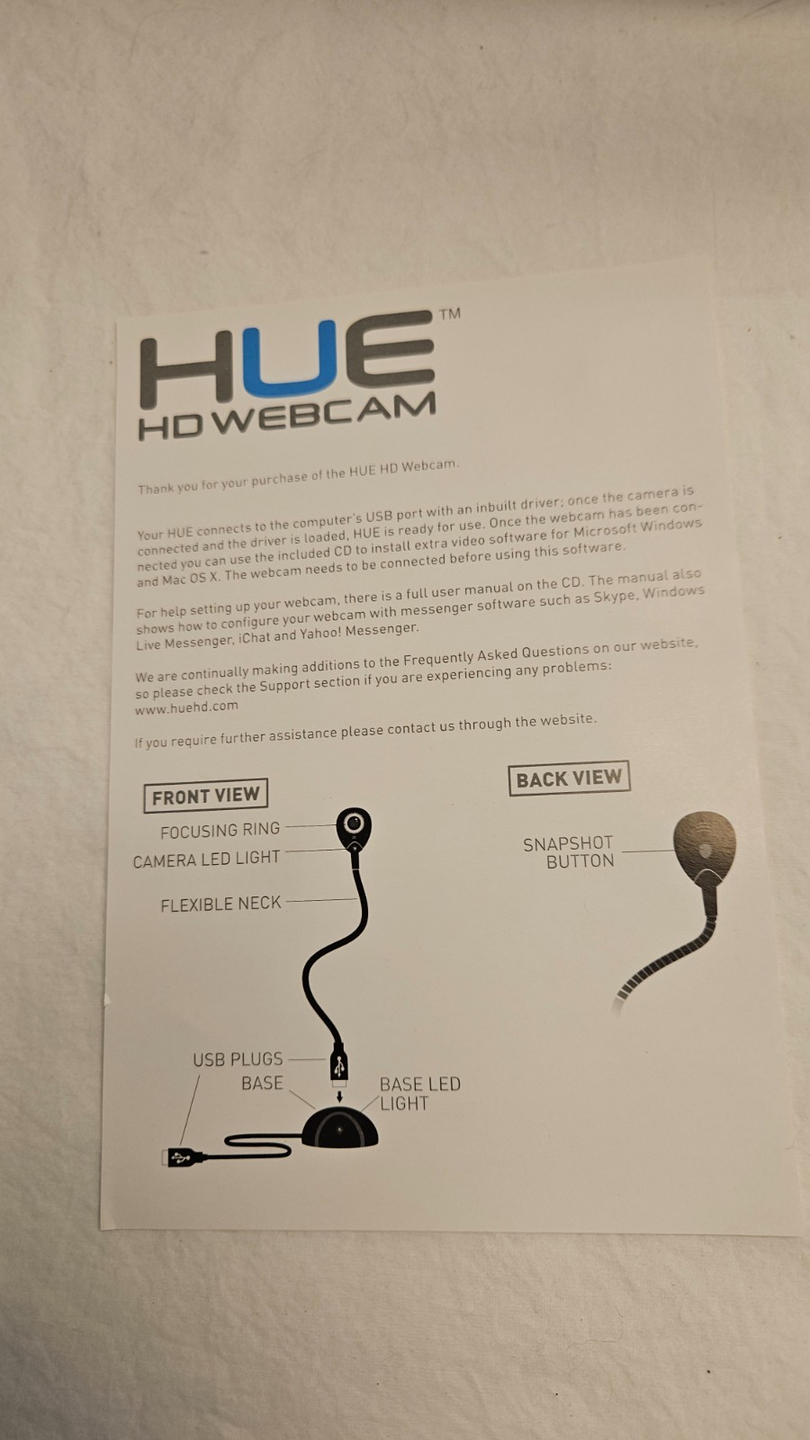 Hue HD Webcam Blue