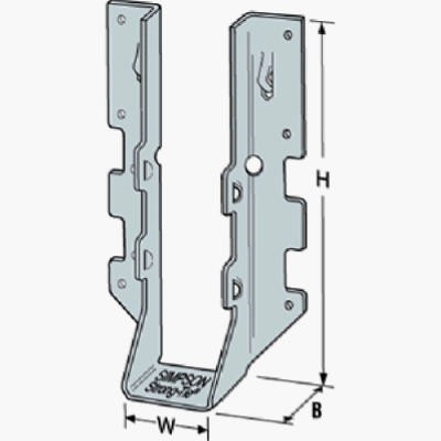 Face Mount Joist Hanger Z-Max, Double, 2 x 6 In. - LUS26-2Z