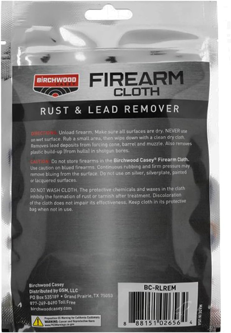 Birchwood Casey Rust & Lead Remover for Gun | Durable Effective Treated Tan