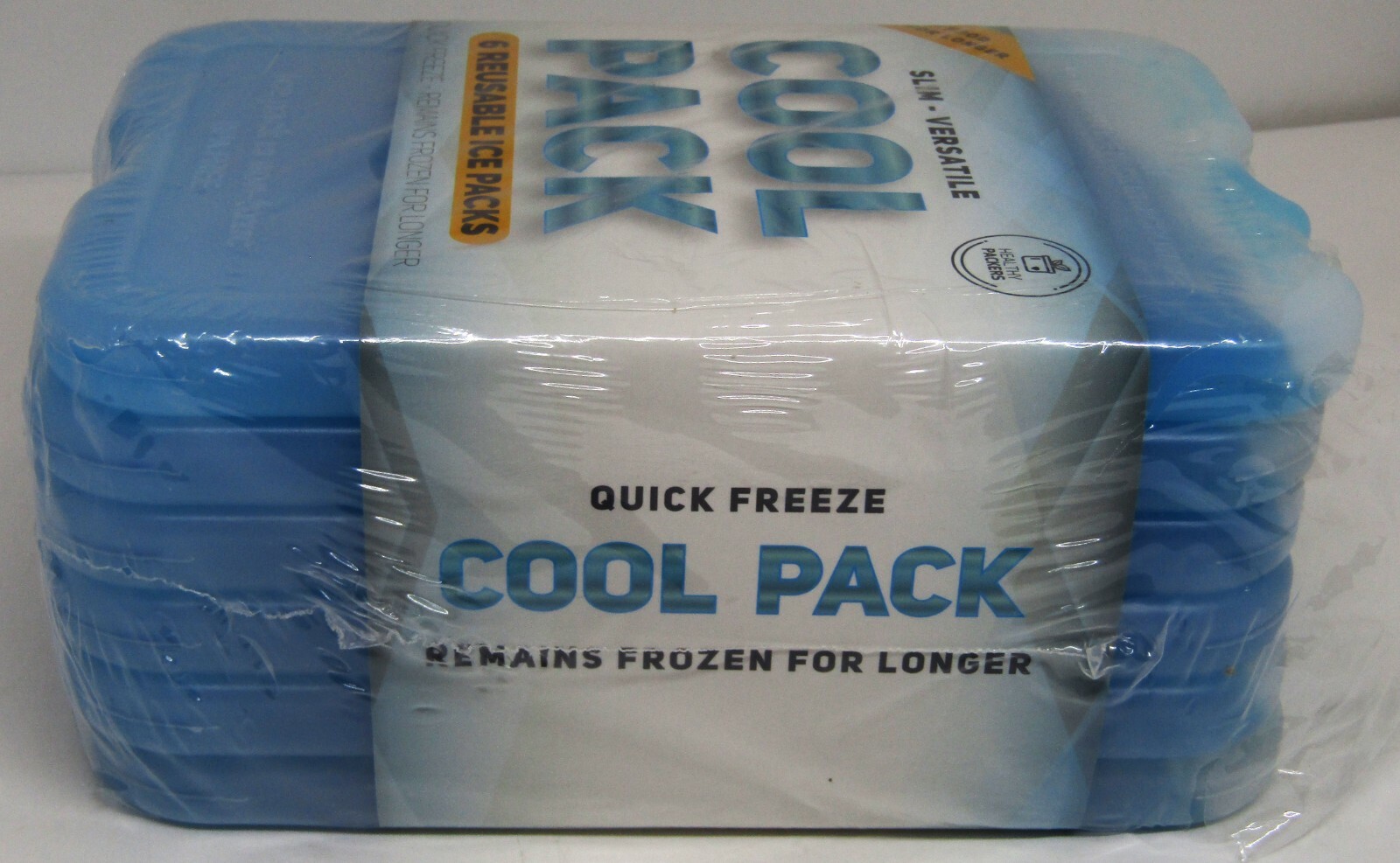 Slim-Versatile Cool Pack 6 Reusable Ice Packs.