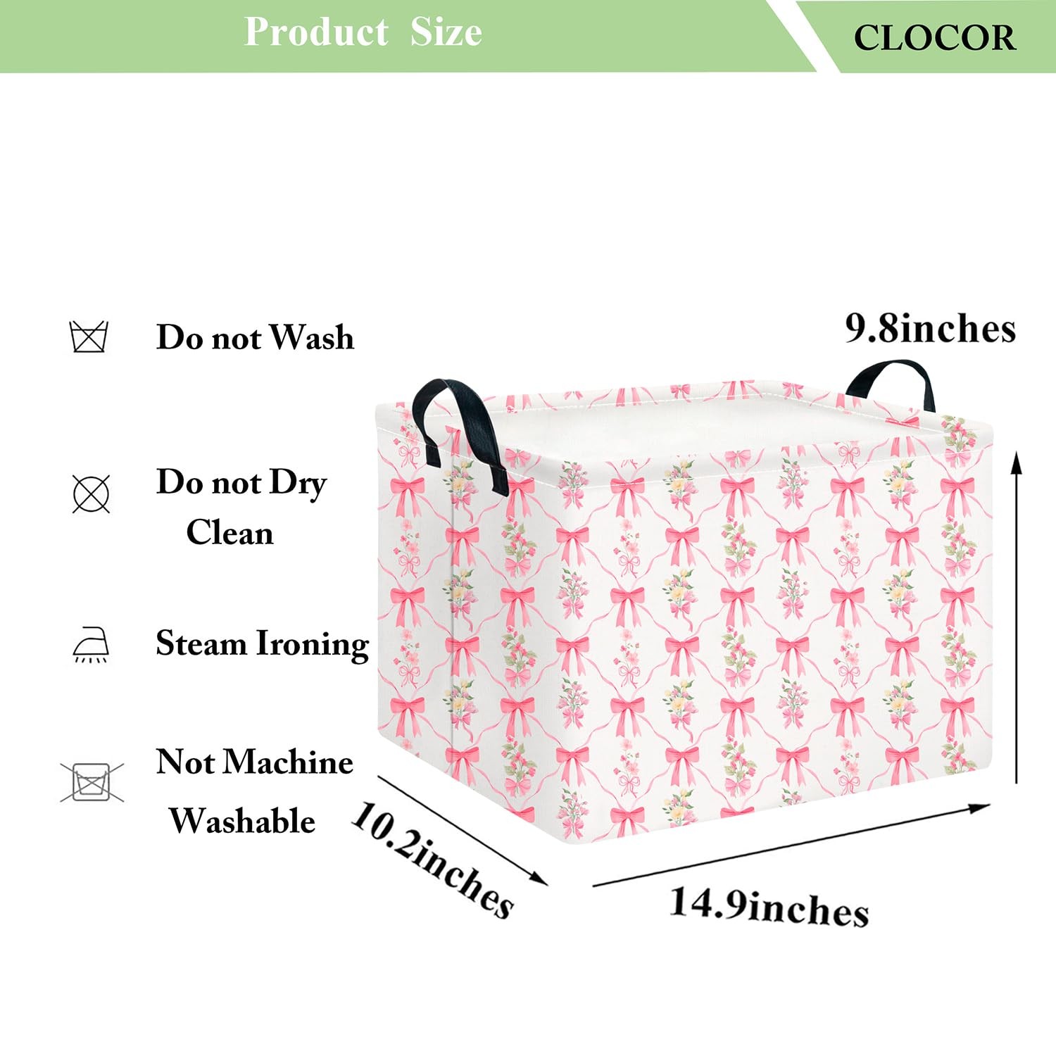 CLOCOR Rectangular Storage Basket Empty,Gift Basket,Waterproof Storage Bin,Ro...