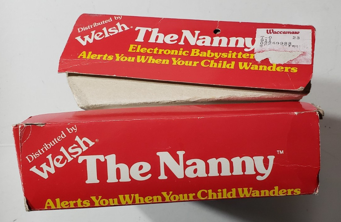 The Nanny Electronic Babysitter Child Tracking Device, 1986, NOS, but untested