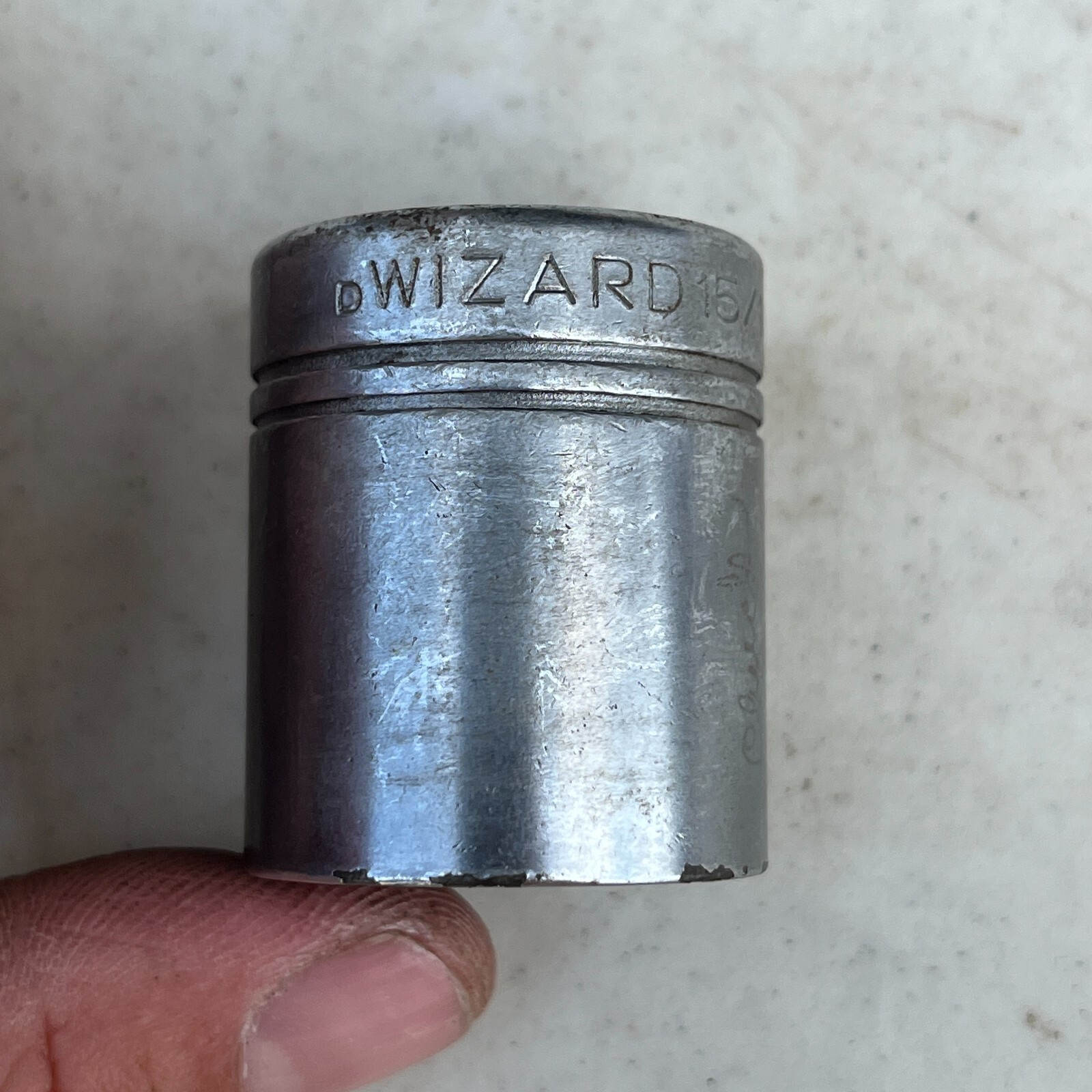 Wizard 15/16" Shallow Socket 3/8" Drive 12 Point "D" USA