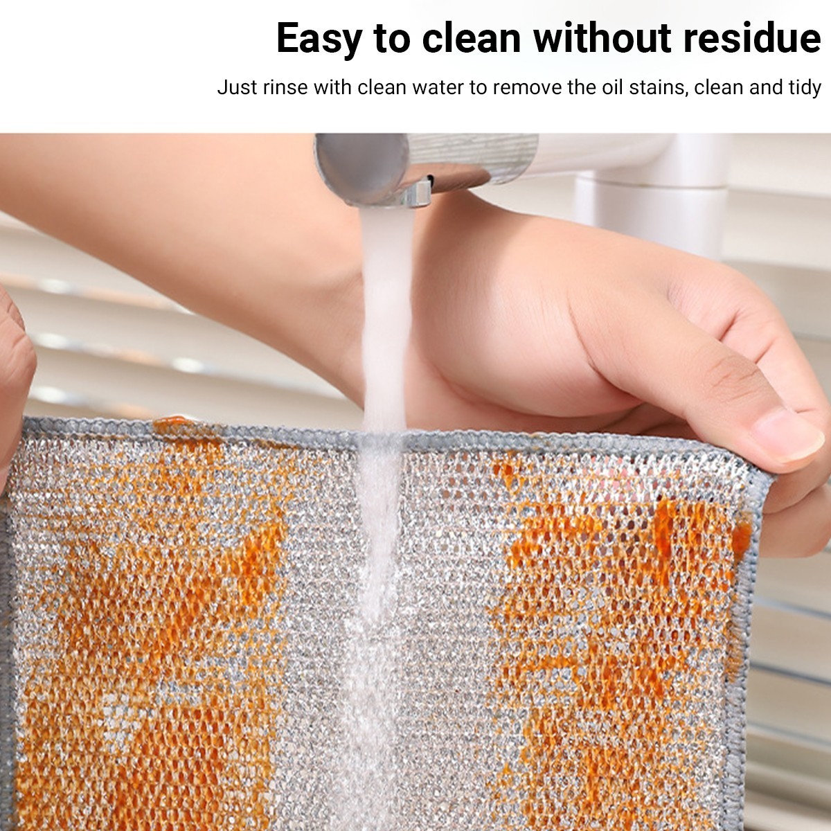10pcs Multipurpose Wire Miracle Cleaning Clothes Thickened Cleaning Sponge Scrub