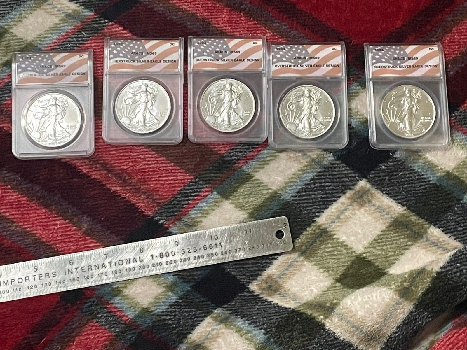 1993 Daniel Carr Overstruck Silver Eagle ANACS MS 69