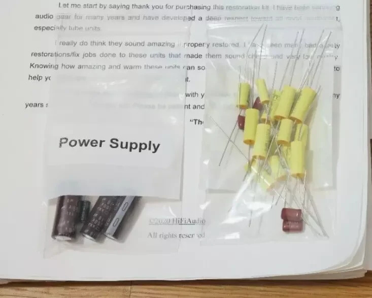 Hallicrafters S-19 PARTIAL radio Restoration kit upgrade capacitor rebuild