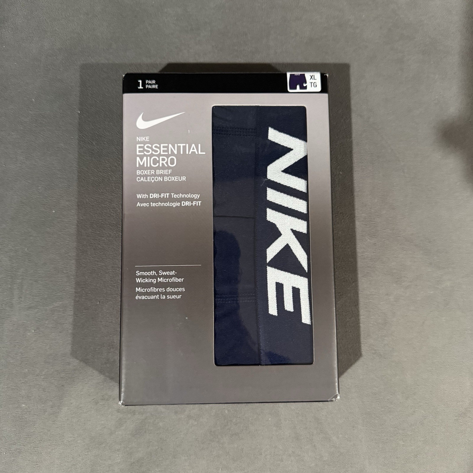 Nike Men's Essential Micro Boxer Briefs - Blue (XL)