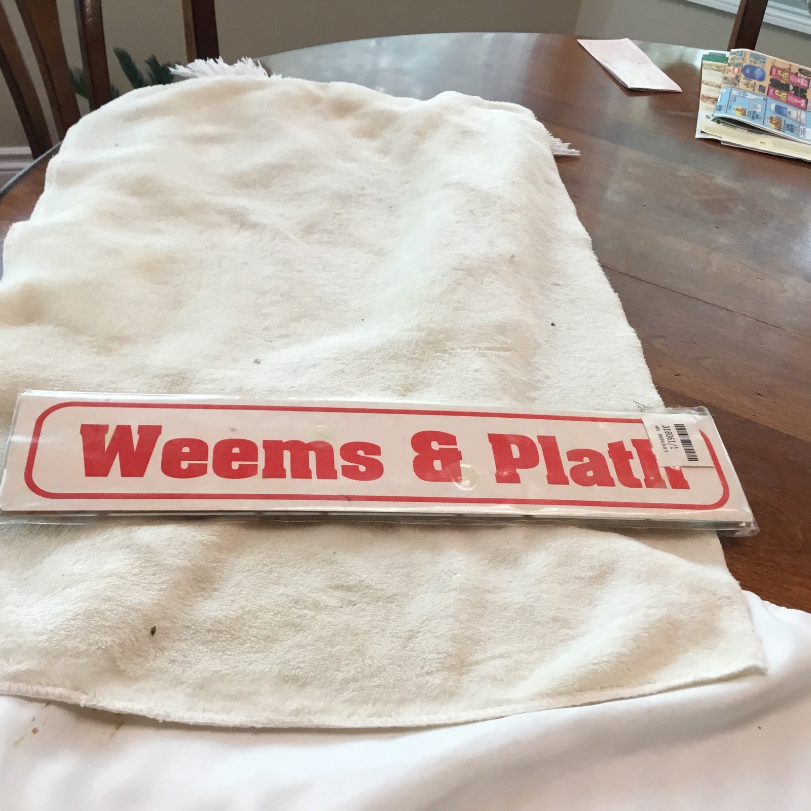 WEEMS & PLATH Denmark #142 Protractor Scale Brass Hardware 15" with Sleeve