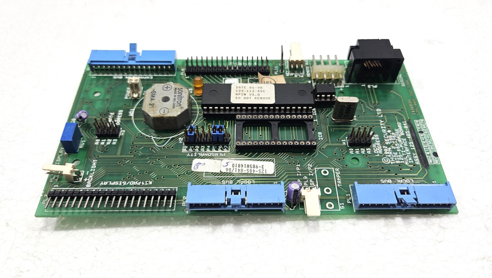 THORN SECURITY LTD 125-065-752 MULTI PURPOSE INTERFACE PCB CIRCUIT BOARD