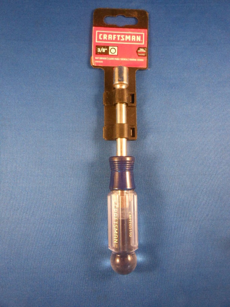 New Craftsman 3/8" SAE Nut Driver Tool CMHT65110 Blue
