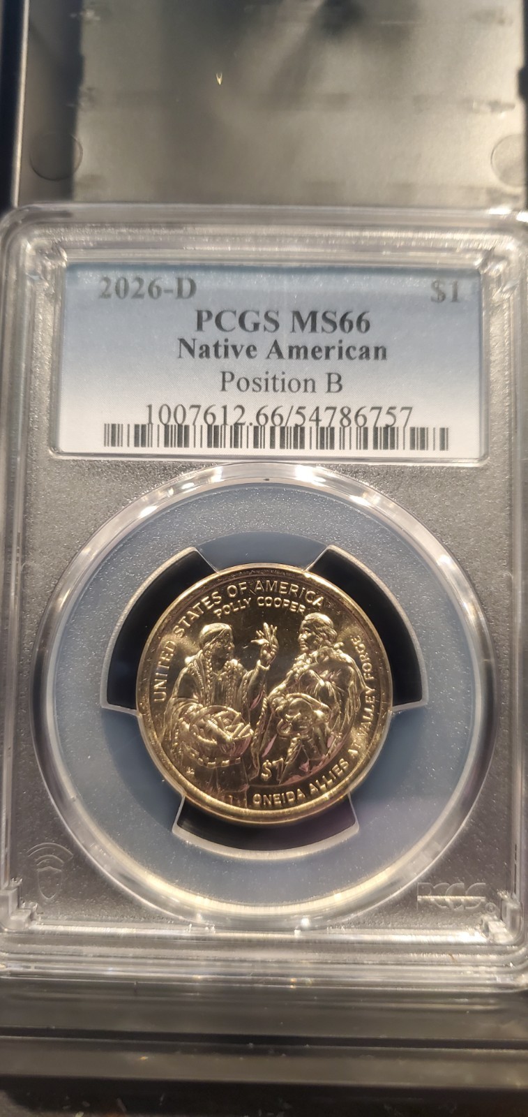 Superb! 2026-D PCGS MS66 Native American Position B