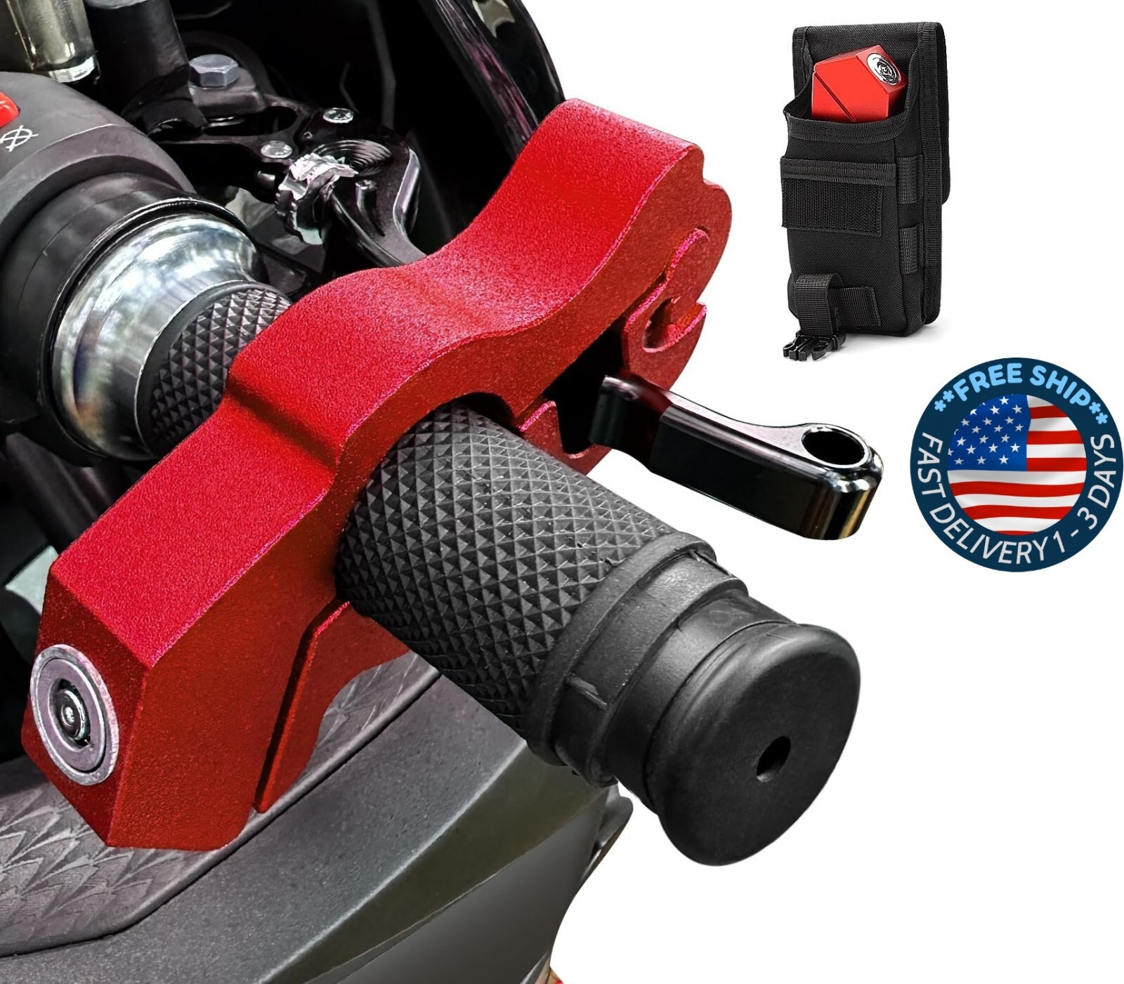 Candados antirrobo para motocicletas: candados resistentes para agarre, frenos