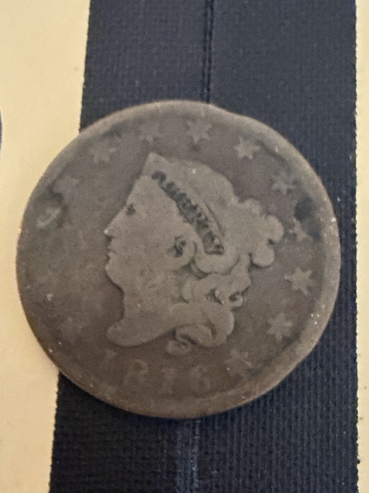 1816 Large Cent VG/F