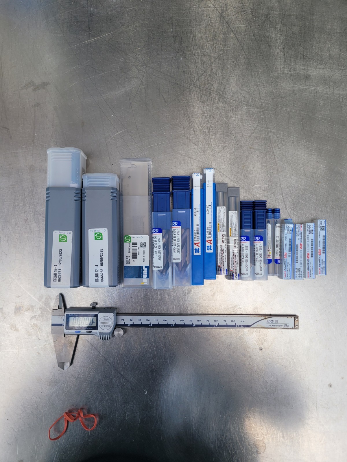 Tool Lot (Carbide Hole Thru Drills, Carbide drills, Tool Holders)
