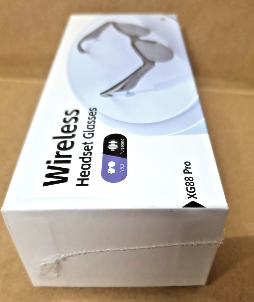 Wireless Bluetooth Glasses XG88 Pro. Sealed.