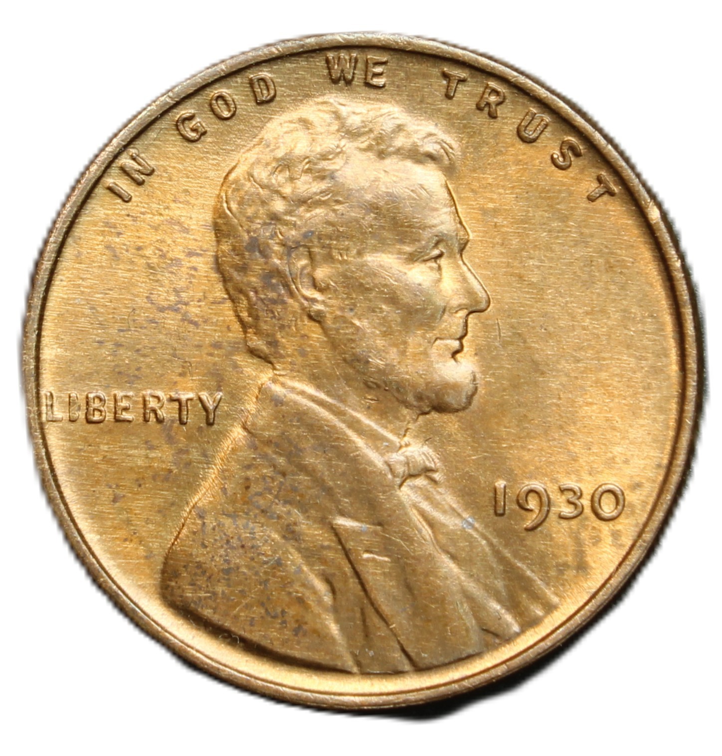 1930 1C RD Lincoln Cent- Choice UNC- SMH 1257