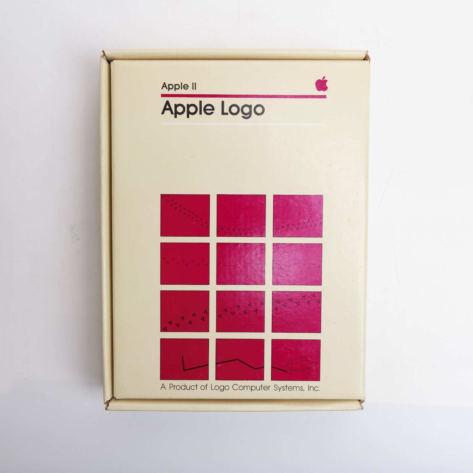 Vintage Apple Logo Diskware D2D0100 5.25” Floppy Disk Software w Manuals & Box