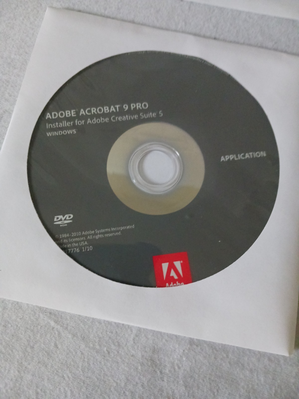 Adobe CS5 Master Collection for Windows - Discs and Full Serial Number