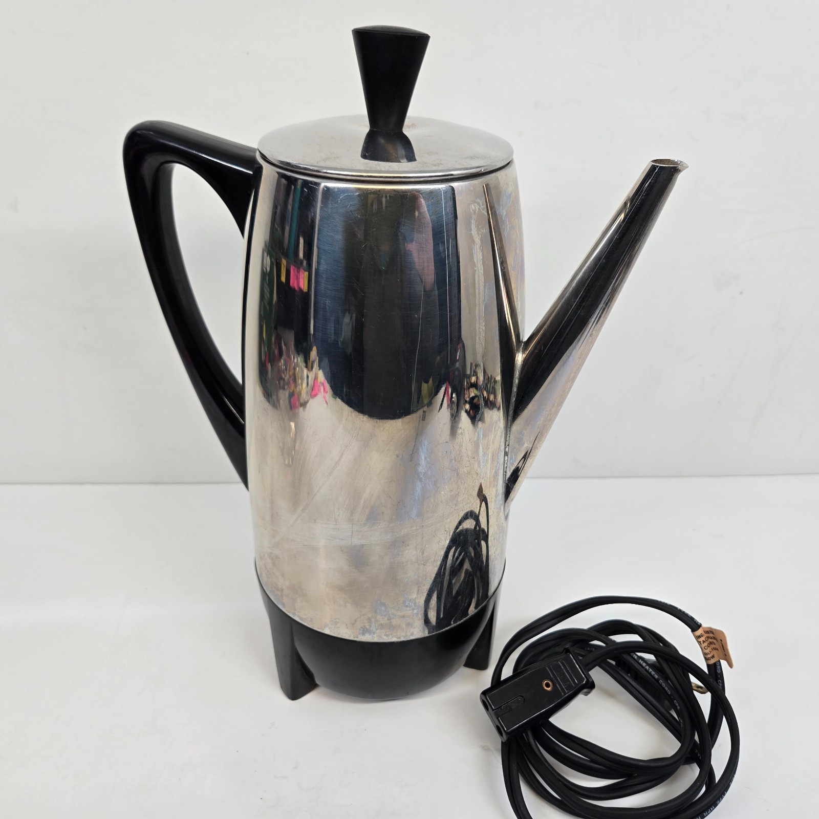 Vintage Farberware Automatic Coffee Percolator 122 12 Cup Long Spout