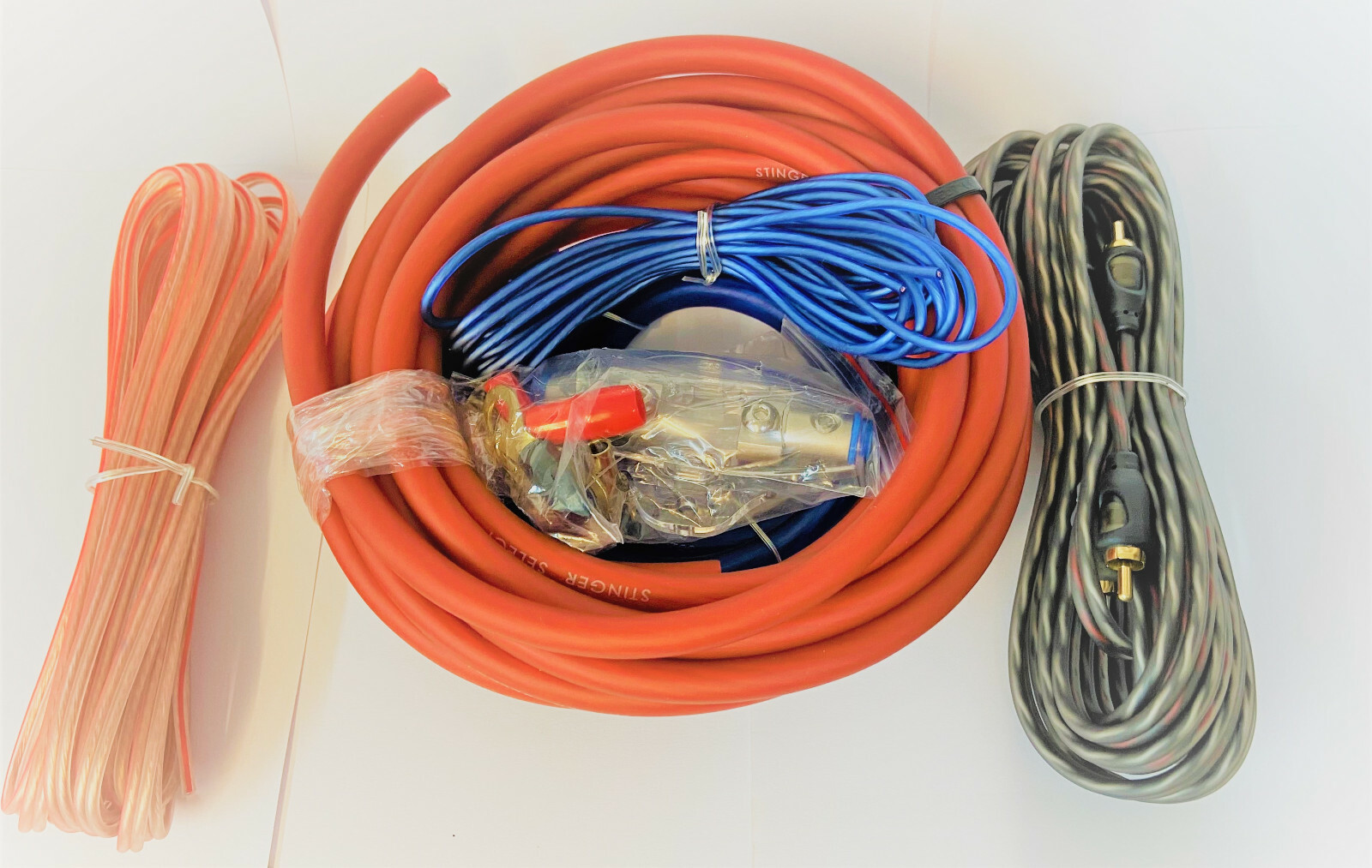 4 awg g gauge Amp Amplifier Bass Cable Wiring Kit Car Audio High Quality 2500W