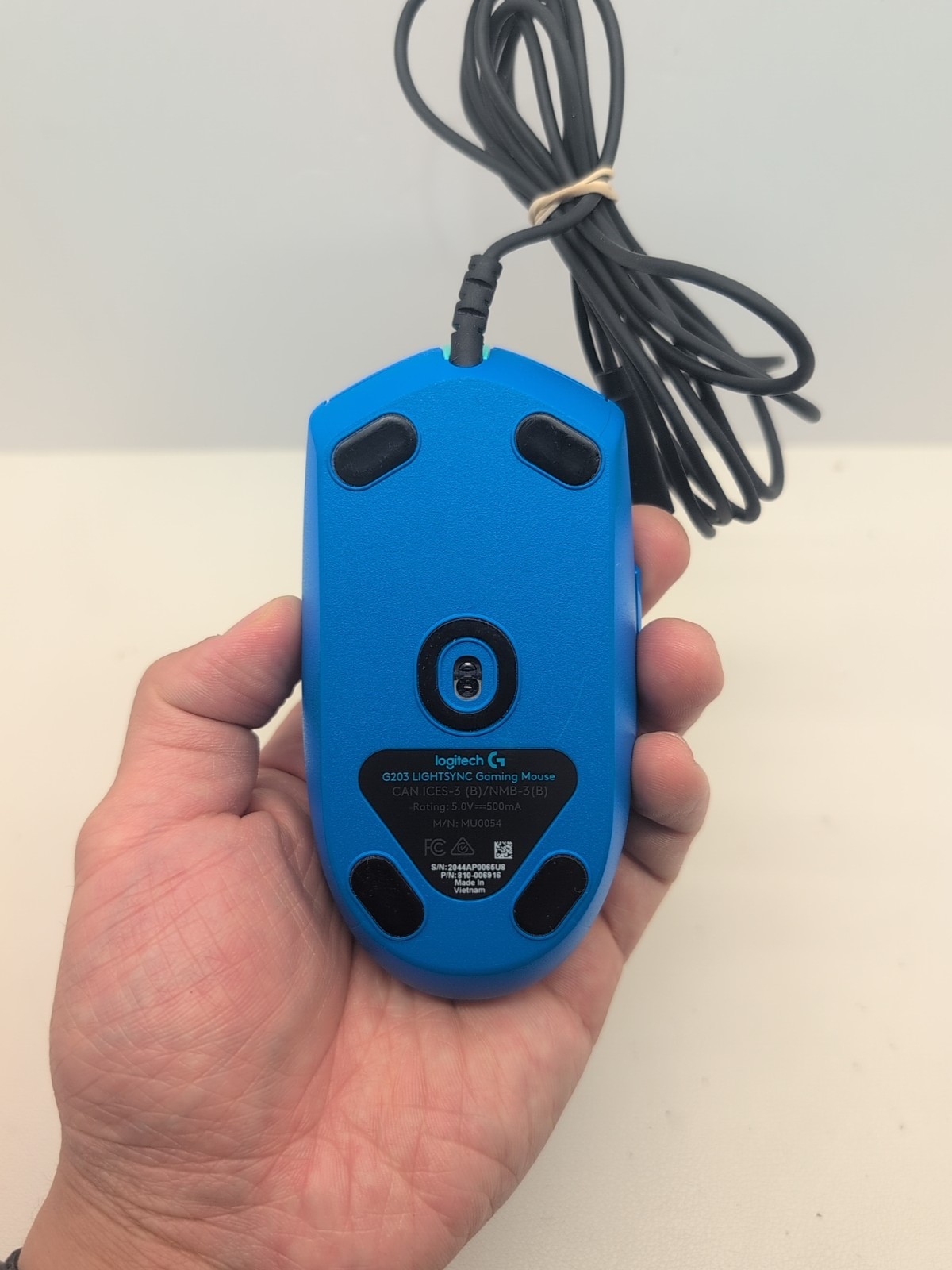 Logitech - G203 RGB LIGHTSYNC Wired Optical Gaming Mouse - 8K DPI Blue