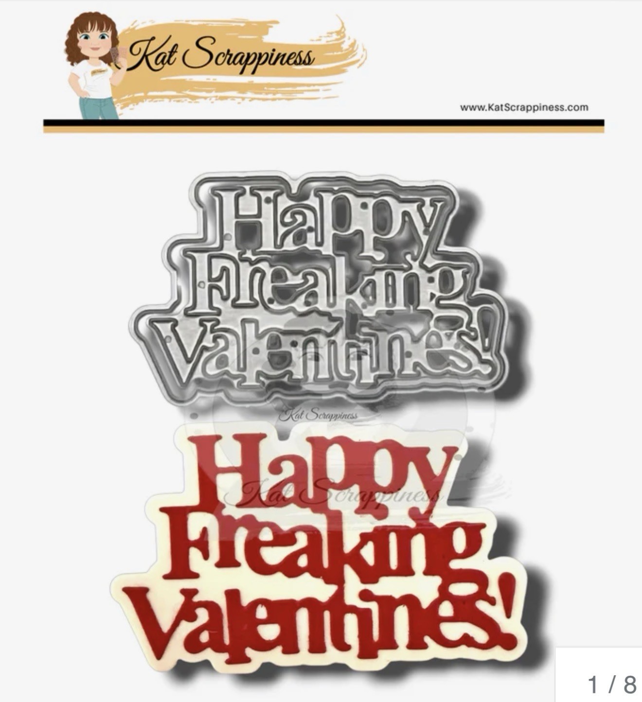 Kay Scrappiness Happy Freaking Valentines Day Craft Die Set