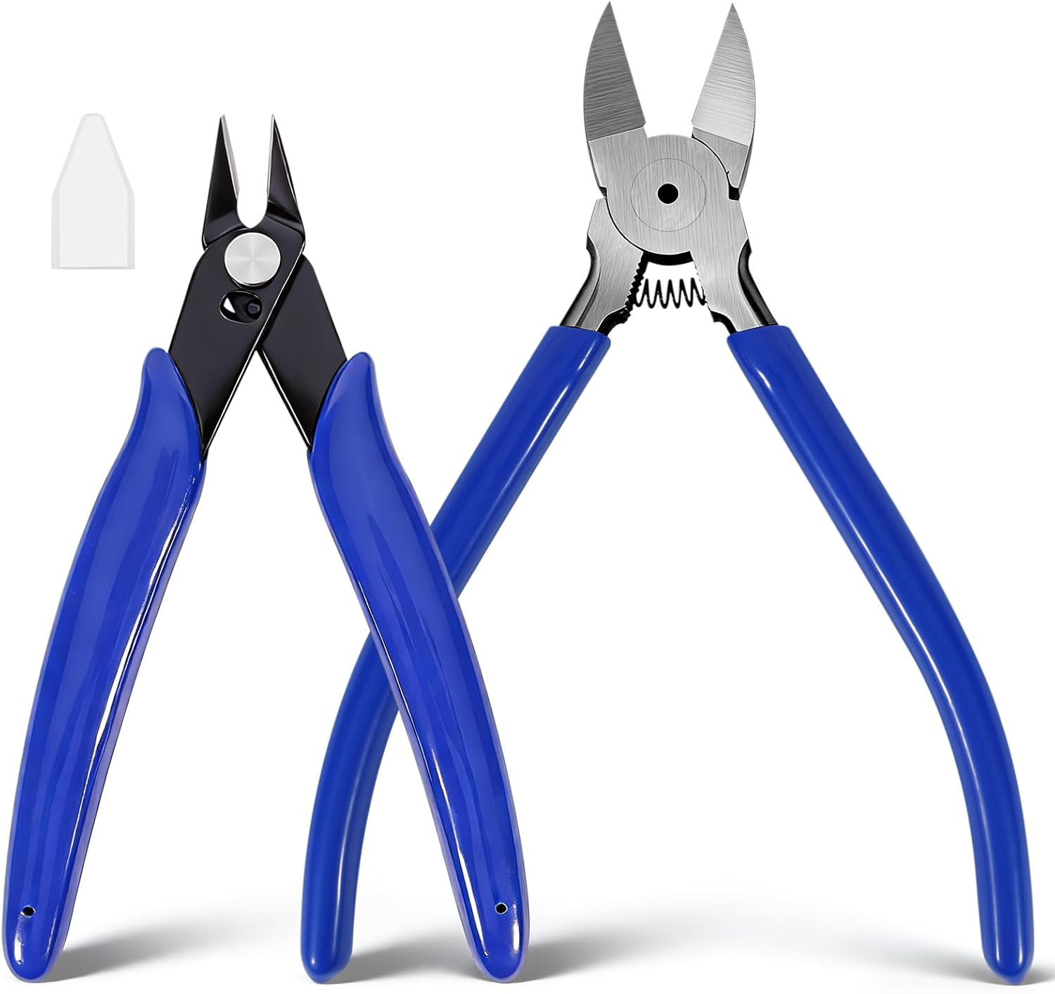 2 Pack Wire Cutters Set, 6"+5" Flush Cutters, Side Cutting Pliers | Carbon Steel