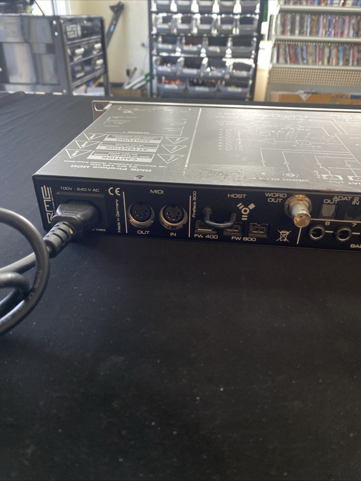RME Fireface 800 Firewire 24 Bit 192 kHz Audio Interface With 4 Mic Pres