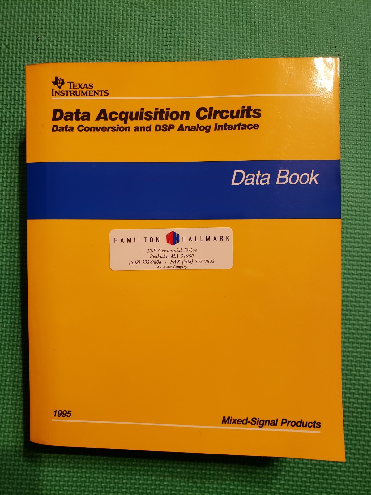 Texas Instrument  Data Acquisition Circuits Data Book  - 1995 Mixed-Signal Prod.