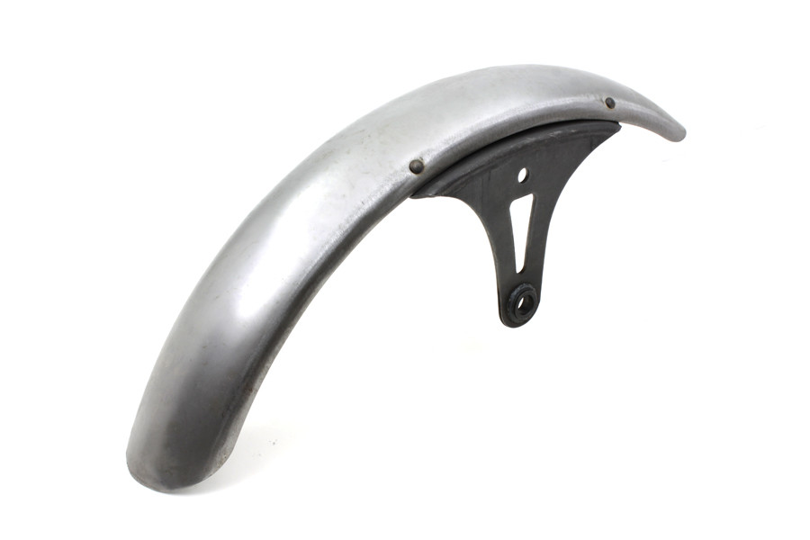 Front Fender Spring Style Raw Steel fits Harley Davidson