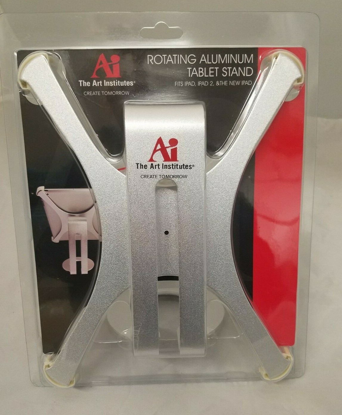 Rotating Aluminum iPad Tablet Stand by The Art Institute Fits All IPads